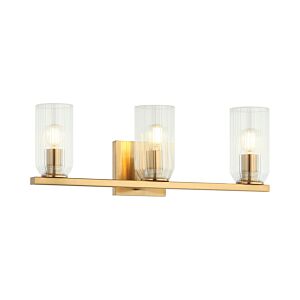 Westlock 3-Light Wall Sconce in Aged Gold Brass