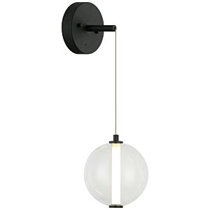 Belange LED Wall Sconce in Matte Black by Matteo Lighting