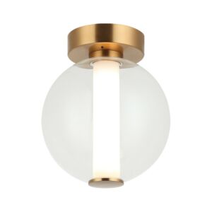 Belange 1-Light LED Wall Sconce with Ceiling Mount in Aged Gold Brass