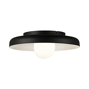 Creston 1-Light LED Ceiling Mount in Matte Black