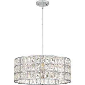 Gibson Four Light Pendant in Polished Chrome by Quoizel