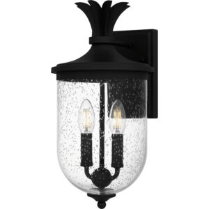 Havana Two Light Outdoor Wall Mount in Earth Black by Quoizel