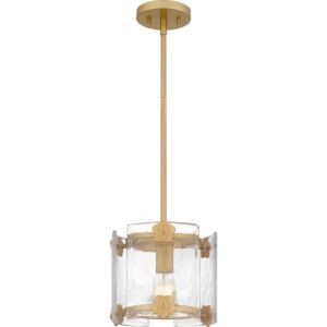 Jolie One Light Mini Pendant in Light Gold by Quoizel