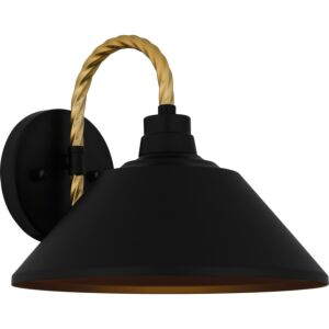 Longshore 1-Light Outdoor Lantern in Matte Black