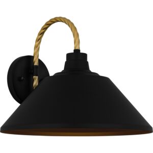 Longshore One Light Outdoor Lantern in Matte Black by Quoizel