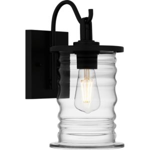 Noland 1-Light Outdoor Wall Mount in Matte Black