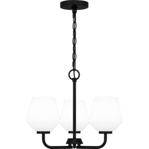 Nielson Three Light Pendant in Matte Black by Quoizel