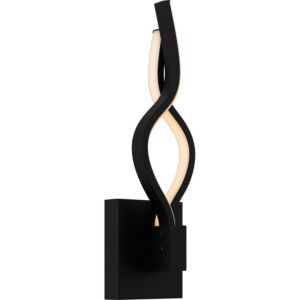 Isadora LED Wall Sconce in Matte Black by Quoizel