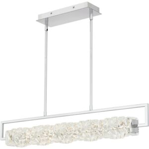 Klass LED Linear Chandelier in Polished Chrome by Quoizel