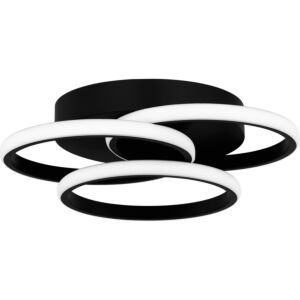 Moonan LED Flush Mount in Matte Black by Quoizel