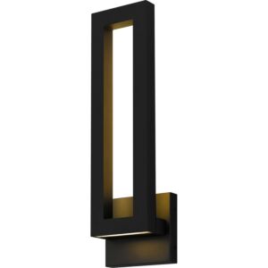 Pompeii LED Outdoor Wall Mount in Earth Black by Quoizel