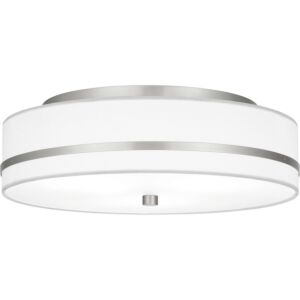 Quoizel Flush Mount Three Light Flush Mount in Brushed Nickel by Quoizel