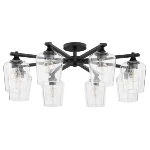 Veno 8-Light Ceiling Mount in Matte Black