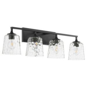 Eldorado 4-Light Bathroom Vanity Light in Matte Black