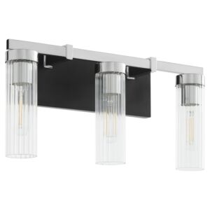 Kilbey 3-Light Bathroom Vanity Light in Matte Black