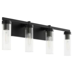 Kilbey 4-Light Bathroom Vanity Light in Matte Black