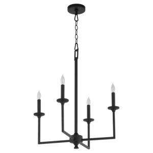 Eldorado 4-Light Chandelier in Matte Black