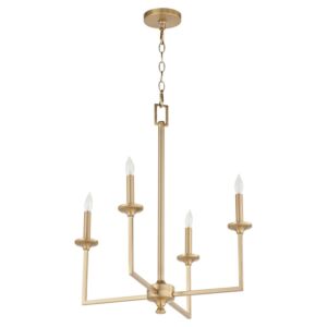 Eldorado 4-Light Chandelier in Aged Brass