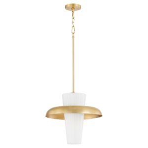 Mallory 1-Light Pendant in Aged Brass