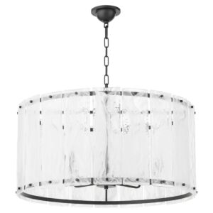 Prestige 8-Light Pendant in Matte Black