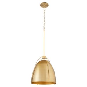 Jamie 1-Light Pendant in Aged Brass