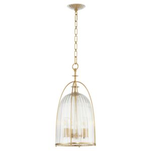 Alice 3-Light Pendant in Aged Brass