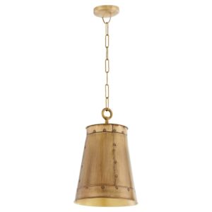 Artisan One Light Pendant in Artisan Brass by Quorum International