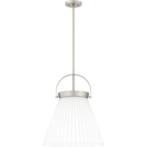 Quoizel Pendant One Light Pendant in Brushed Nickel by Quoizel