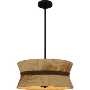 Quoizel Pendant Four Light Pendant in Western Bronze by Quoizel