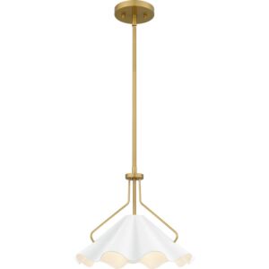 Quoizel Pendant One Light Pendant in Aged Brass by Quoizel