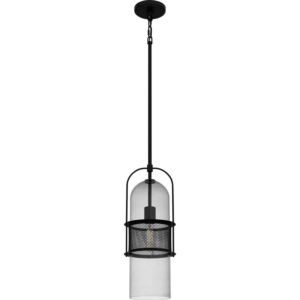 Quoizel Piccolo Pendant 1-Light Mini Pendant in Matte Black