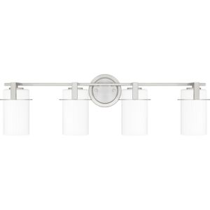 Seymour Four Light Bath in Brushed Nickel by Quoizel