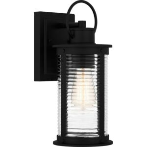 Tilmore One Light Outdoor Wall Mount in Matte Black by Quoizel