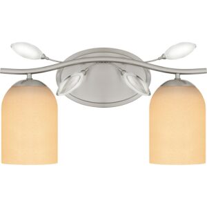 Ulysses Two Light Bath in Brushed Nickel by Quoizel