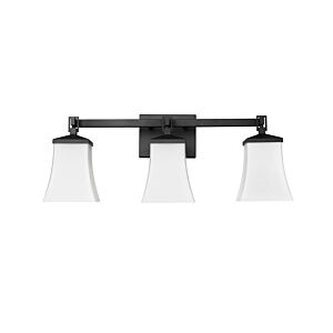 Sonorra 3-Light Bathroom Vanity Light in Matte Black