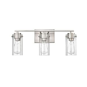 Serena Three Light Vanity in Brushed Nickel by Millennium