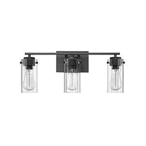 Serena 3-Light Bathroom Vanity Light in Matte Black