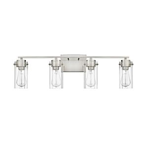 Serena 4-Light Bathroom Vanity Light in Brushed Nickel