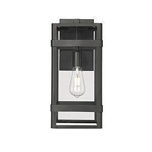 Payton 1-Light Outdoor Wall Sconce in Powder Coated Black