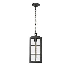 Jaxson 1-Light Outdoor Hanging Lantern in Powder Coated Black