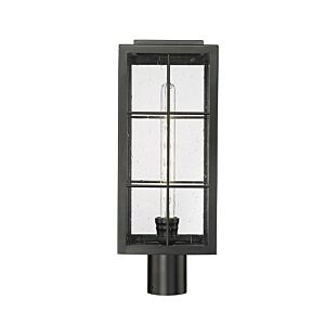 Jaxson 1-Light Outdoor Post Lantern in Powder Coated Black