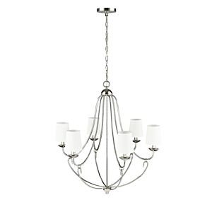 Eisley 6-Light Chandelier in Polished Nickel