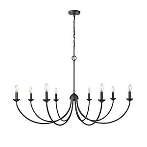 Huxley 8-Light Chandelier in Matte Black