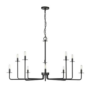 Marceline 10-Light Chandelier in Matte Black