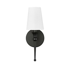 1-Light Wall Sconce in Matte Black