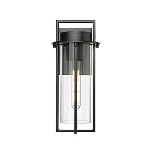 Russell 1-Light Outdoor Wall Sconce in Powder Coated Black