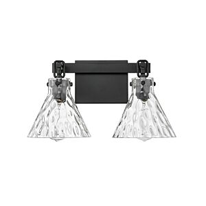 Barlon Two Light Vanity in Matte Black by Millennium