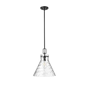 Barlon One Light Pendant in Matte Black by Millennium