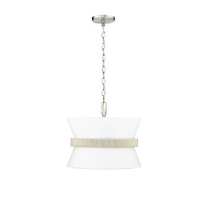 Kimbry Three Light Pendant in Brushed Nickel by Millennium