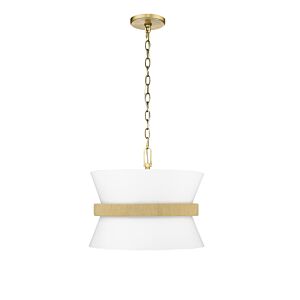 Kimbry Three Light Pendant in Vintage Brass by Millennium